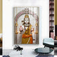 Lord Shiva In A Serene Pose Glass Finish Vertical Wall Art