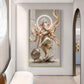 Divine Lord Ganesha ji Glass Finish Vertical Wall Art
