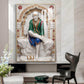 Lord Sai Baba Glass Finish Vertical Wall Art