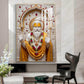 Premanand Maharaj Ji Glass Finish Vertical Wall Art
