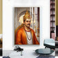 Depicts Basavanna Glass Finish Vertical Wall Art