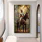 Maratha Shivaji Maharaj Glass Finish Vertical Wall Art