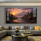Vibrant Sunrise Glass Finish Horizontal Wall Art
