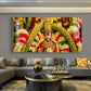 Goddess Meenakshi Amman Glass Finish Horizontal Wall Art