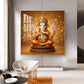 Divine Shree Ganesha ji Glass Finish Square Wall Art