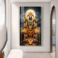 Lord Venkateswara Glass Finish Vertical Wall Art