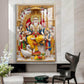 Lord Shree Vishwakarma Ji Glass Finish Vertical Wall Art