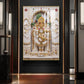 Shri Ranchor Raiji Glass Finish Vertical Wall Art