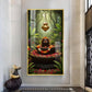 Shiv Shankar Glass Finish Vertical Wall Art