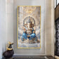 Shri Ganesh Ji Glass Finish Vertical Wall Art