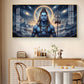 Mediating Bhole Nath Glass Finish Horizontal Wall Art