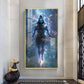 God Bholenath Glass Finish Vertical Wall Art