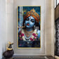 Shri Banke Bihari Glass Finish Vertical Wall Art