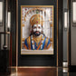 Khatushyam Baba Glass Finish Vertical Wall Art