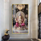 Lord Ganpati Bappa Glass Finish Vertical Wall Art