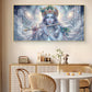 Lord Krishna Eternal Devotion Glass Finish Horizontal Wall Art
