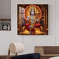 Ram Bhakt Hanuman Glass Finish Square Wall Art