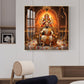 Shivaji Maharaj With Maa Durga Glass Finish Square Wall Art