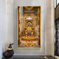 Mahakaleshwar Jyotirlinga Glass Finish Vertical Wall Art