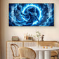 Depicts Lord Hanuman Glass Finish Horizontal Wall Art