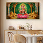 Lakshmi Mata Glass Finish Horizontal Wall Art
