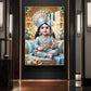 Lord Bal Gopal Glass Finish Vertical Wall Art