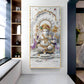 Lord Ganesha Ji Glass Finish Vertical Wall Art