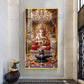 Ganpati Bappa Glass Finish Vertical Wall Art