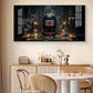 Mahadev Shivling Divine Aura Glass Finish Horizontal Wall Art