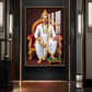 Lord Basavesvara Glass Finish Vertical Wall Art