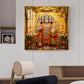 Panchmukhi Hanuman Ji Glass Finish Square Wall Art