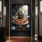 Lord Mahakal Glass Finish Vertical Wall Art