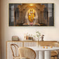 Divine Sai Baba Glass Finish Horizontal Wall Art