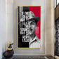 Bhagat Singh Glass Finish Vertical Wall Art