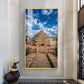 The Sanchi Stupa Glass Finish Vertical Wall Art