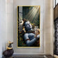 Hindu Deity Shiva Glass Finish Vertical Wall Art