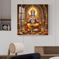 Lord Shri Ram Glass Finish Square Wall Art