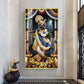 God Shreenath Ji Glass Finish Vertical Wall Art