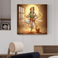God Hanuman Ji Glass Finish Square Wall Art