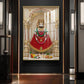Khatu Naresh Shyam Baba Glass Finish Vertical Wall Art