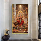 Durga Maa Glass Finish Vertical Wall Art