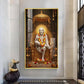 Sai Baba Darbar Glass Finish Vertical Wall Art