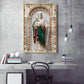 DIvine God jesus Glass Finish Vertical Wall Art