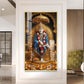 Shridi Sai Baba Glass Finish Vertical Wall Art