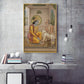 Krishna Sudama Glass Finish Vertical Wall Art