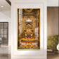 Mahakaleshwar Jyotirlinga Glass Finish Vertical Wall Art