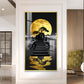 Stairway To The Moon Glass Finish Vertical Wall Art