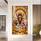 Maa Kali, Lord Krishna & Radha Glass Finish Vertical Wall Art