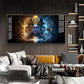 Trimurti Brahma, Vishnu, & Shiva Glass Finish Horizontal Wall Art