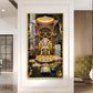 Divine Mallikarjuna Jyotirlinga Glass Finish Vertical Wall Art